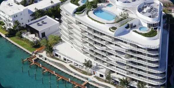 Onda Residences, luxury residential development in Bay Harbor Islands, FL